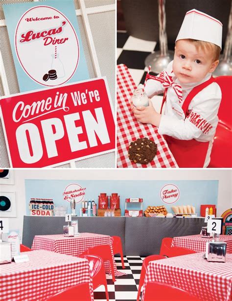 #food #food art #sweets #cake #retro dinner party #chyapchyapcake. Awesome Retro 50's Diner Party {2nd Birthday} // Hostess ...
