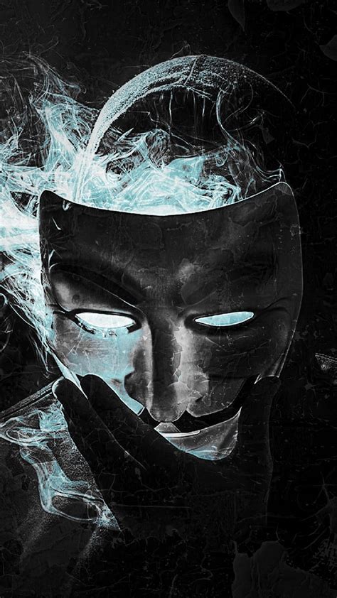 Neon Black Mask Hacker Knight Tokyo Hack Vendetta Rob Style Hd