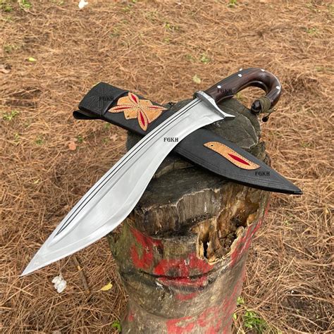 15 Inches Blade Kopis Sword Hand Forged Bushcraft Sword 5160 Etsy