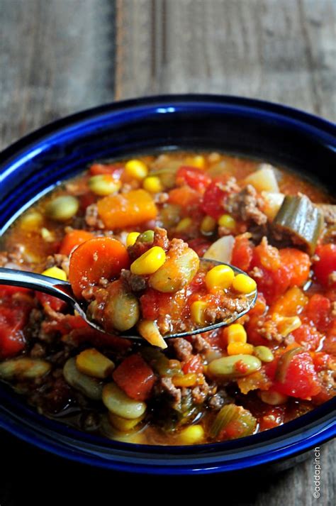 Slow Cooker Vegetable Soup Recipe Add A Pinch