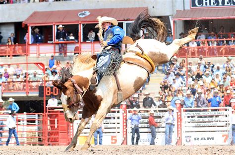 Stetson Wright Wins Saddle Bronc All Around Titles Cheyenne Frontier Days