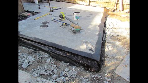 How To Waterproof A Concrete Slab Youtube