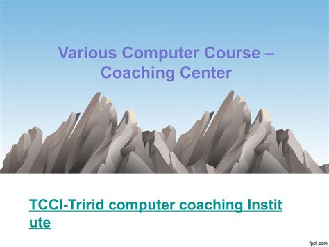 Various Computer Course Coaching Center Powerpoint Templates