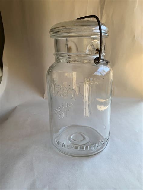 Vintage Presto Glass Canning Jar With Lid Etsy