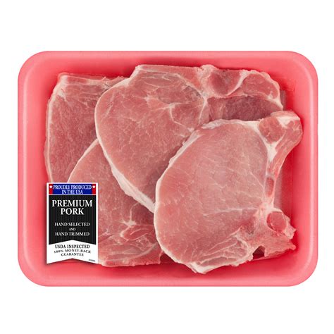 Pork Center Cut Loin Chops Bone In 1 6 2 6 Lb Walmart Com