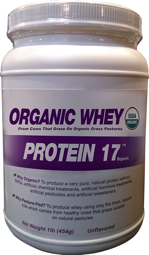 Organic protein is fully natural and beneficial since no artificial additives included. Organic Whey Protein 17 - 454gr/1lb: Amazon.ca: Health ...