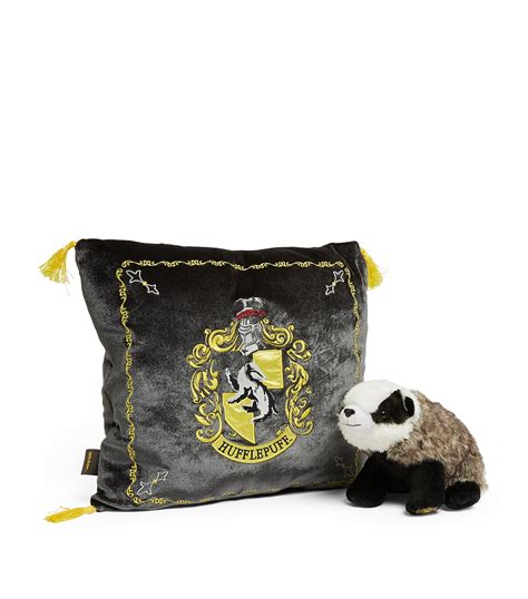 Harry Potter Hufflepuff House Mascot And Cushion 34cm Harrods Us