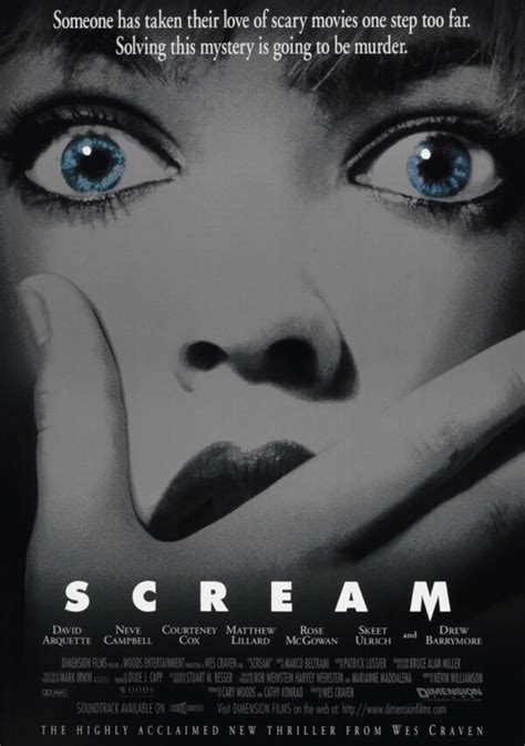 scream movie poster classic 90 s vintage poster