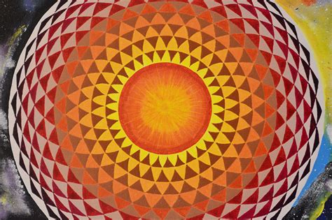 Toroid Cosmic Mandala Hypnotic Mandala Painting By Olesea Arts