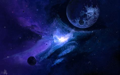 Wallpaper Suasana Biru Galaksi Obyek Astronomi Dunia Nebula
