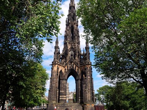 The Scott Monument In Edinburgh Commemorates Sir Walter Scott