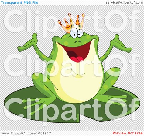 Royalty Free Vector Clip Art Illustration Of A Happy Frog Prince