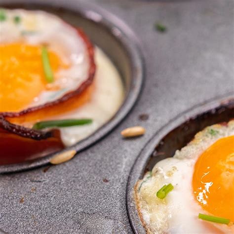 Bacon Egg Tomato And Herb Cups Recipe Olivado