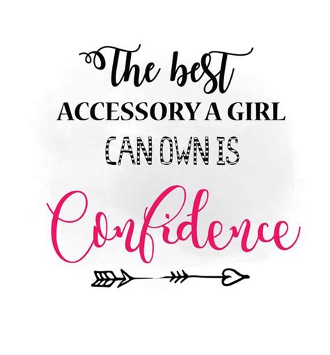 Confidence Svg Clipartgirl Quote Word Art Digital Cutting