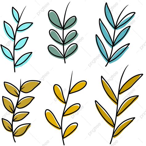 Aesthetic Leaves Clipart Png Images Aesthetic Leaves With Outline
