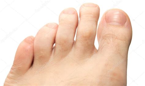 Men Toes Mens Toes On A White Background — Stock Photo © Schankz