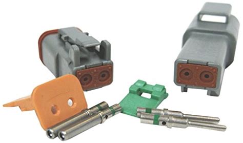 Buy Deutsch Dt Series 2 Pin Connector Kit With Solid Contacts 14 Awg