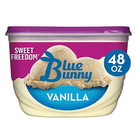 Blue Bunny Sweet Freedom Vanilla Reduced Fat Ice Cream 48 Fl Oz