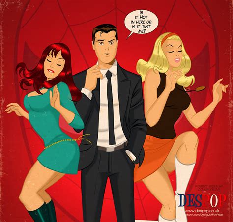 Mary Jane Watson Gwen Stacy Sexy Spiderman Poster X Inches Yamak Lk