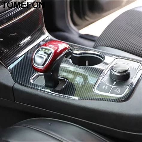 Tomefon For Jeep Grand Cherokee 2014 2015 Abs Carbon Fiber Paint Red