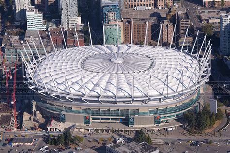 Aerial Photo Bc Place Stadium Vancouver
