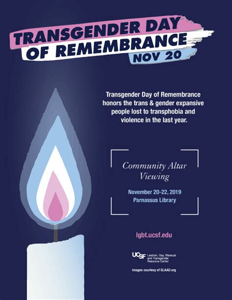 Transgender Day Of Remembrance Community Altar Viewing Lgbt Resource