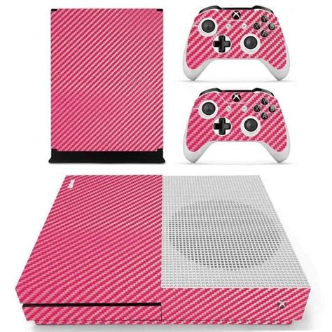 Pink Carbon Xbox One S Skin For Xbox One S Console And Controllers