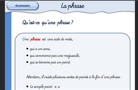 Grammaire La Phrase La Phrase Quest Ce Quune Phrase Book Club My Xxx