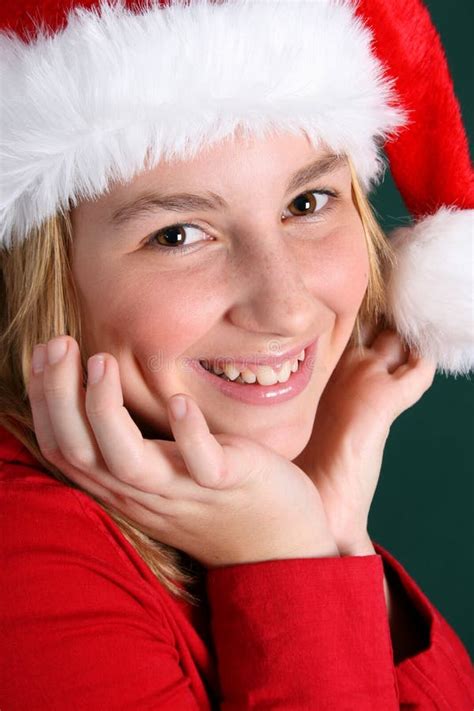 Christmas Girl Stock Image Image Of Holiday T Attractive 6959717