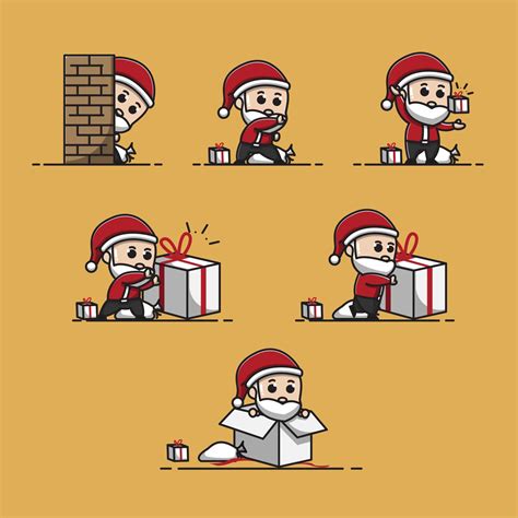 iilustration cute santa claus playing with ts illustration magic santa 5069865 vector art at