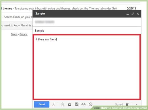 How To Send An Email Using Gmail With Pictures Wikihow