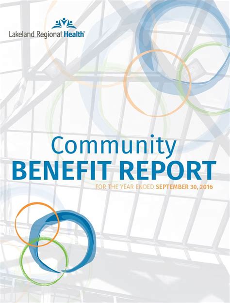 Community Benefit Report Lakeland Regional Health