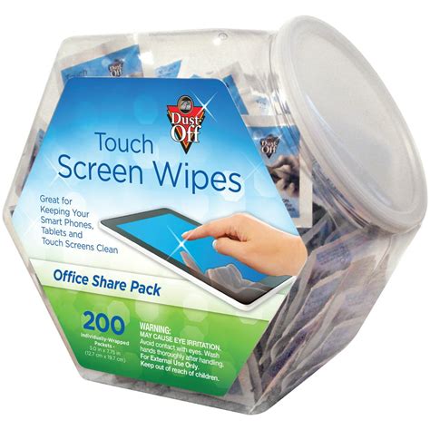 Dust Off Dmhj Touch Screen Wipes 200 Count
