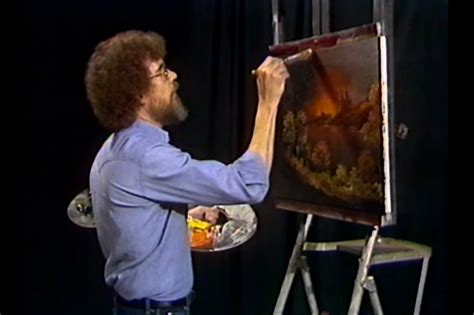 Twitch Is Currently Streaming 200 Hours Of Bob Ross Painting Happy