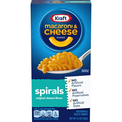 Spirals Original Macaroni And Cheese Dinner Products Kraft Mac And Cheese