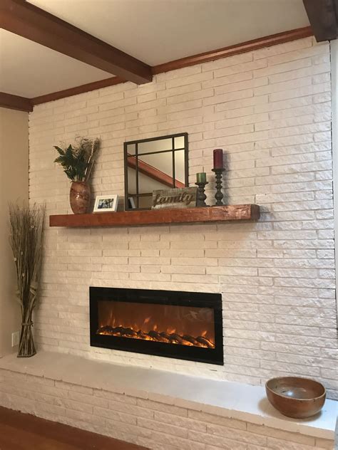 Beautiful Fireplace And Mantel Floating Shelves Without Nails