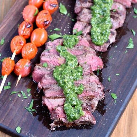 Sirloin Chimichurri Steak Cooking With Curls