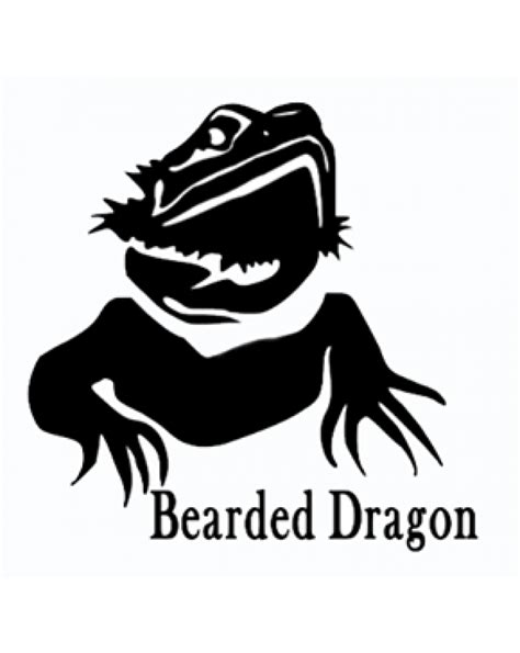 Bearded Dragon Vinyl Sticker Head Shot