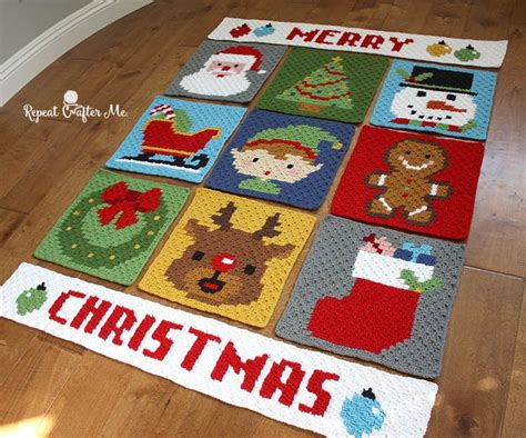 16 Free Christmas Blanket Crochet Patterns To Make You Smile