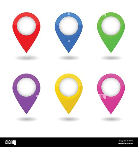 Map Pointers Vector Illustration Stock Vector Image And Art Alamy
