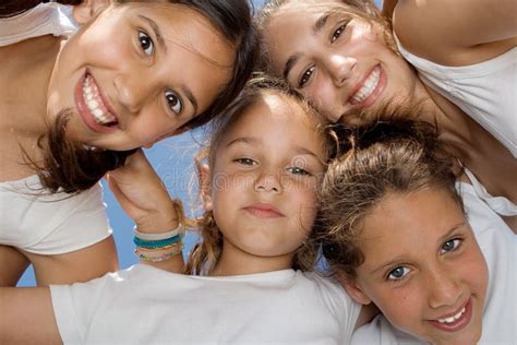 Happy Smiling Children Stock Image Image Of Group Looking 5558643