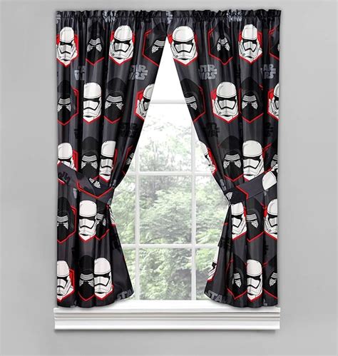 Star Wars The Force Awakens Curtains Window Drapes Feat Kylo Ren And
