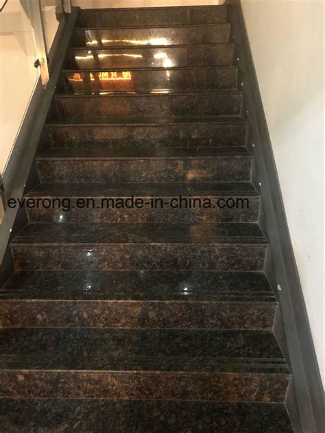 Polished Baltic Brown Granite Stairs For Flooring China Stone Stair