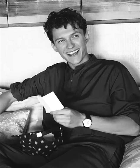 tom holland black and white | Tumblr
