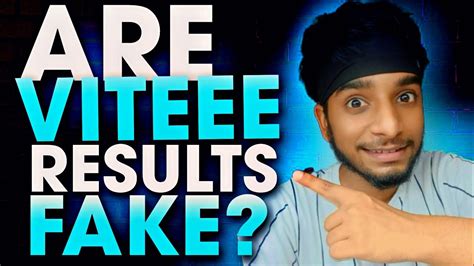 Viteee Results Fake Viteee Results Announced Viteee Counselling Vit Youtube