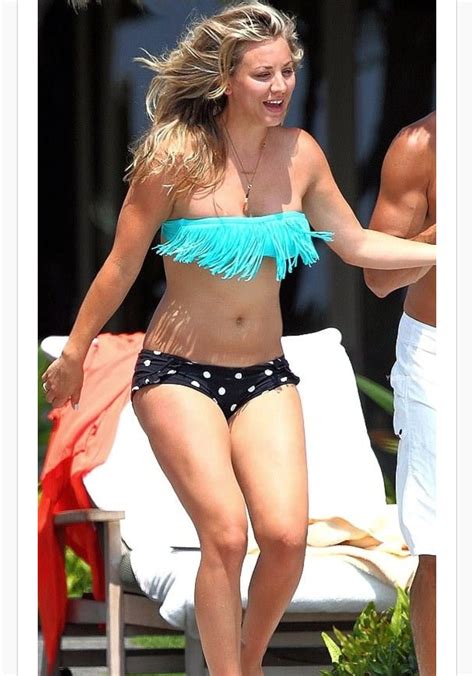 Dazzling Kaley Cuoco Bikini Flaunting Her Booty See Images Without