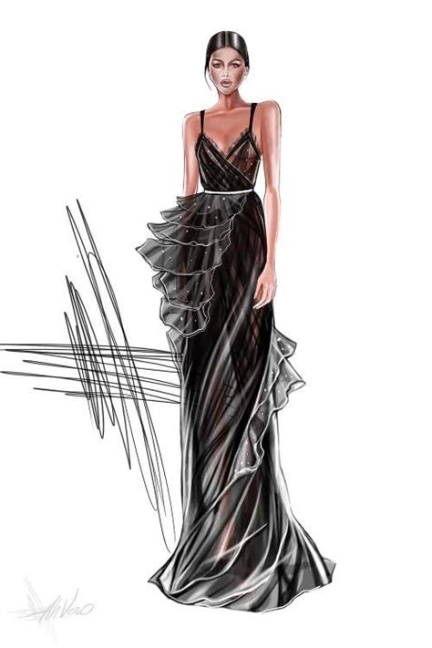 Couture Black Dress Canvas Artwork By Ahvero Icanvas In 2021 Dress