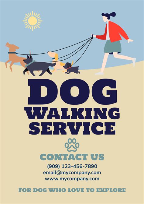 Dog Walking Flyer Template