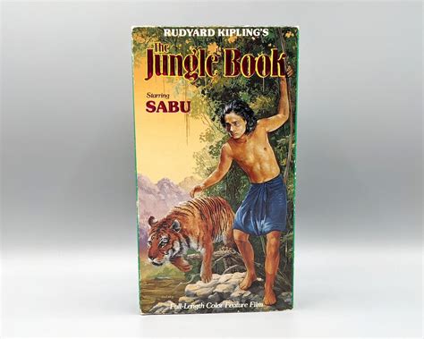 The Jungle Book Starring Sabu 1991 Vintage Vhs Tapes Cartoon