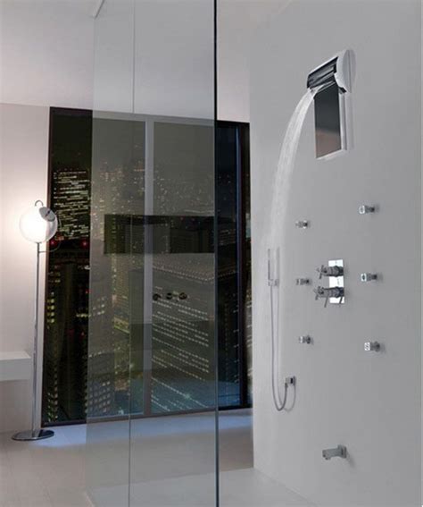 Waterfall Shower Modern Bathrooms Interior Modern Shower Head